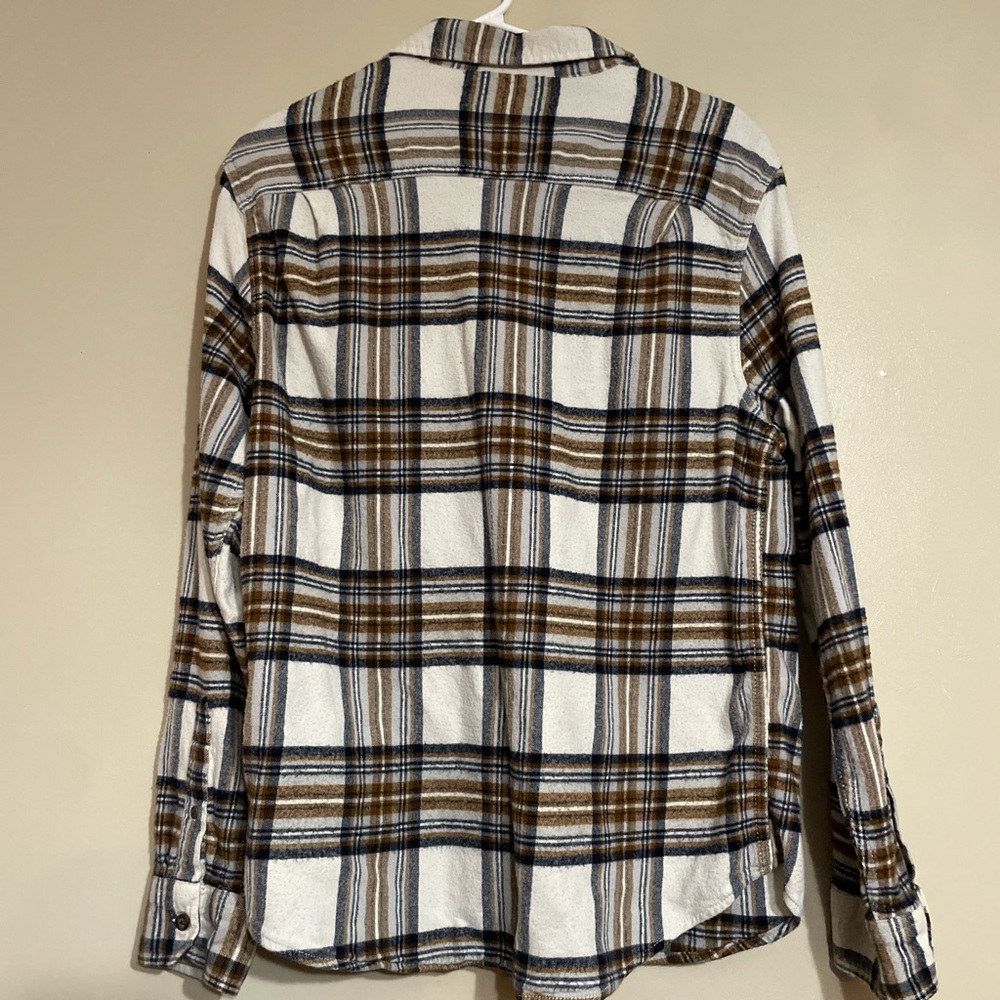 George Plaid Shirt - Brown and White